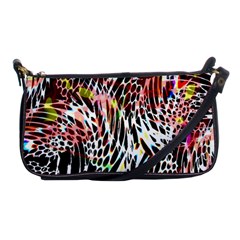 Abstract Composition Digital Processing Shoulder Clutch Bags by Simbadda