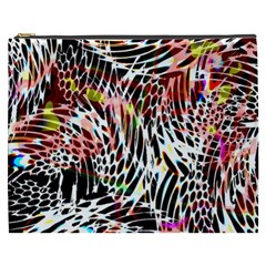 Abstract Composition Digital Processing Cosmetic Bag (xxxl)  by Simbadda