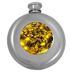 Vortex Glow Abstract Background Round Hip Flask (5 oz) Front