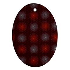 Abstract Dotted Pattern Elegant Background Ornament (oval) by Simbadda