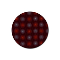 Abstract Dotted Pattern Elegant Background Rubber Round Coaster (4 Pack)  by Simbadda