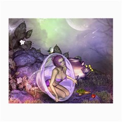 Wonderful Fairy In The Wonderland , Colorful Landscape Small Glasses Cloth by FantasyWorld7