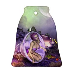 Wonderful Fairy In The Wonderland , Colorful Landscape Bell Ornament (two Sides) by FantasyWorld7