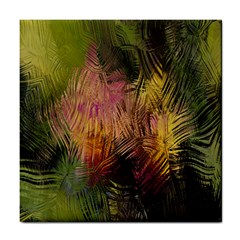 Abstract Brush Strokes In A Floral Pattern  Tile Coasters