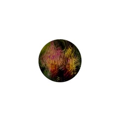 Abstract Brush Strokes In A Floral Pattern  1  Mini Buttons