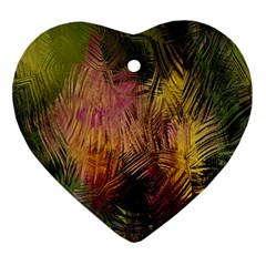 Abstract Brush Strokes In A Floral Pattern  Ornament (Heart)