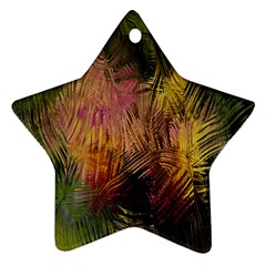 Abstract Brush Strokes In A Floral Pattern  Ornament (Star)