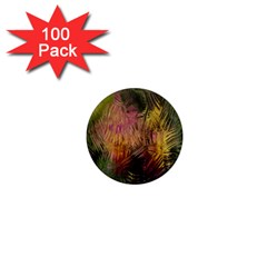 Abstract Brush Strokes In A Floral Pattern  1  Mini Magnets (100 pack) 