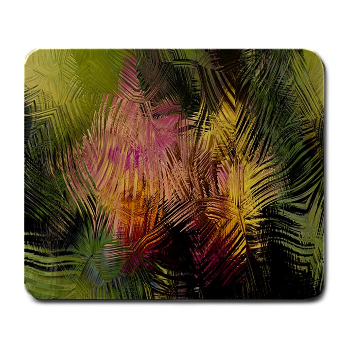 Abstract Brush Strokes In A Floral Pattern  Large Mousepads