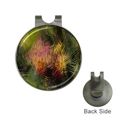 Abstract Brush Strokes In A Floral Pattern  Hat Clips with Golf Markers