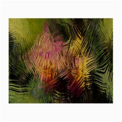 Abstract Brush Strokes In A Floral Pattern  Small Glasses Cloth