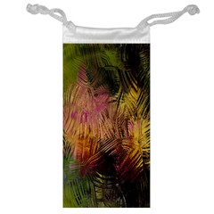 Abstract Brush Strokes In A Floral Pattern  Jewelry Bag