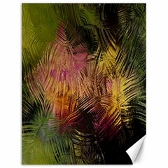 Abstract Brush Strokes In A Floral Pattern  Canvas 12  x 16  
