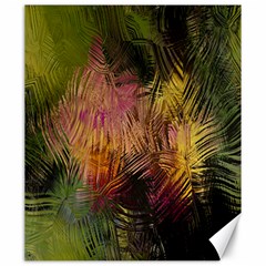 Abstract Brush Strokes In A Floral Pattern  Canvas 20  x 24  