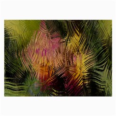 Abstract Brush Strokes In A Floral Pattern  Large Glasses Cloth