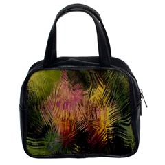 Abstract Brush Strokes In A Floral Pattern  Classic Handbags (2 Sides)