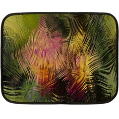Abstract Brush Strokes In A Floral Pattern  Fleece Blanket (Mini)