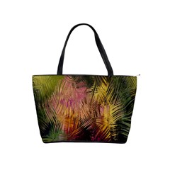 Abstract Brush Strokes In A Floral Pattern  Shoulder Handbags