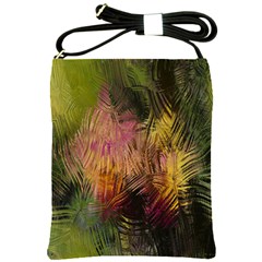 Abstract Brush Strokes In A Floral Pattern  Shoulder Sling Bags
