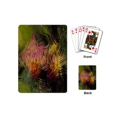 Abstract Brush Strokes In A Floral Pattern  Playing Cards (Mini) 