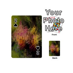 Abstract Brush Strokes In A Floral Pattern  Playing Cards 54 (Mini) 