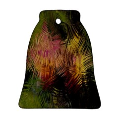 Abstract Brush Strokes In A Floral Pattern  Bell Ornament (Two Sides)