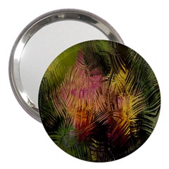 Abstract Brush Strokes In A Floral Pattern  3  Handbag Mirrors