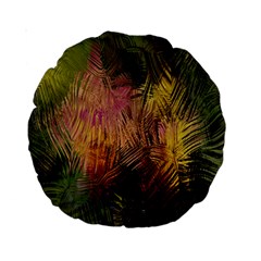 Abstract Brush Strokes In A Floral Pattern  Standard 15  Premium Round Cushions