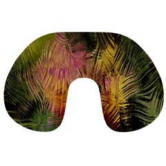 Abstract Brush Strokes In A Floral Pattern  Travel Neck Pillows