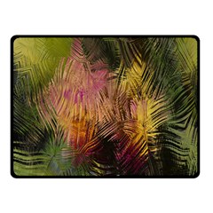 Abstract Brush Strokes In A Floral Pattern  Double Sided Fleece Blanket (Small) 