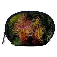 Abstract Brush Strokes In A Floral Pattern  Accessory Pouches (medium)  by Simbadda