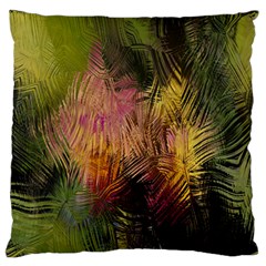 Abstract Brush Strokes In A Floral Pattern  Standard Flano Cushion Case (One Side)
