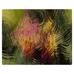Abstract Brush Strokes In A Floral Pattern  Double Sided Flano Blanket (Medium) 