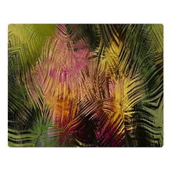 Abstract Brush Strokes In A Floral Pattern  Double Sided Flano Blanket (Large) 