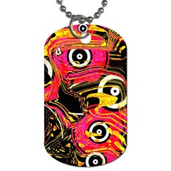 Abstract Clutter Pattern Baffled Field Dog Tag (one Side) by Simbadda