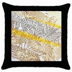 Abstract Composition Pattern Throw Pillow Case (black) by Simbadda