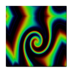 Background Colorful Vortex In Structure Tile Coasters