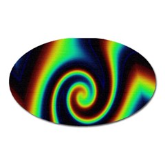 Background Colorful Vortex In Structure Oval Magnet