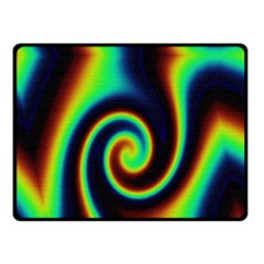 Background Colorful Vortex In Structure Double Sided Fleece Blanket (small)  by Simbadda