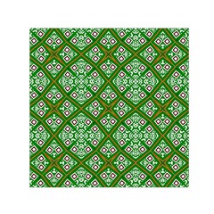 Digital Computer Graphic Seamless Geometric Ornament Small Satin Scarf (square) by Simbadda