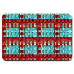 Architectural Abstract Pattern Large Doormat  by Simbadda