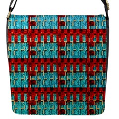 Architectural Abstract Pattern Flap Messenger Bag (s)