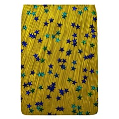 Abstract Gold Background With Blue Stars Flap Covers (s)  by Simbadda