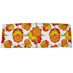 Colorful Stylized Floral Pattern Body Pillow Case (dakimakura) by dflcprints