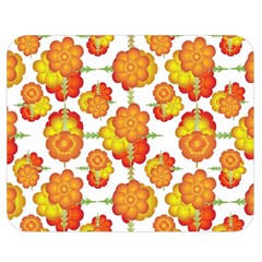 Colorful Stylized Floral Pattern Double Sided Flano Blanket (medium)  by dflcprints