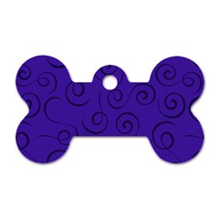 Pattern Dog Tag Bone (one Side) by Valentinaart