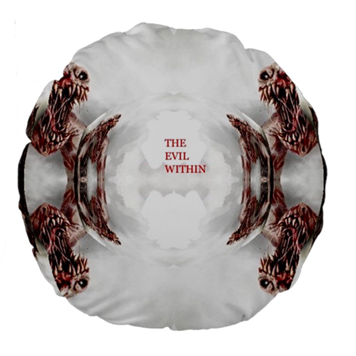 The Evil Within Demon 3d Effect Large 18  Premium Round Cushions
