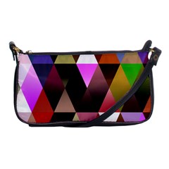 Triangles Abstract Triangle Background Pattern Shoulder Clutch Bags by Simbadda