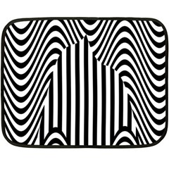 Stripe Abstract Stripped Geometric Background Double Sided Fleece Blanket (mini)  by Simbadda