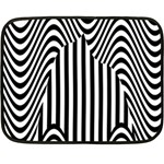 Stripe Abstract Stripped Geometric Background Double Sided Fleece Blanket (Mini)  35 x27  Blanket Back
